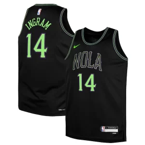 Raffinato Resistente Brandon Ingram New Orleans Pelicans Nike Youth Swingman Replica Jersey City Edition Black per gli appassionati