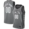 Elegante Brooklyn Nets Jordan Brand Swingman Custom Jersey Statement Edition Gray per gli appassionati