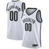 Lussuoso Eccezionale Brooklyn Nets Nike 2020/21 Swingman Custom Jersey Association Edition White per gli appassionati