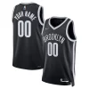Delizioso Brooklyn Nets Nike 2021/22 Diamond Swingman Custom Jersey Icon Edition Black per gli appassionati