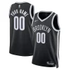 Accattivante Brooklyn Nets Nike Unisex Swingman Custom Jersey Black Icon Edition per gli appassionati