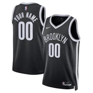 Accattivante Brooklyn Nets Nike Unisex Swingman Custom Jersey Black Icon Edition per gli appassionati