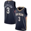 Meraviglioso C.J. McCollum New Orleans Pelicans Nike Swingman Jersey Icon Edition Navy per gli appassionati