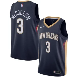 Meraviglioso C.J. McCollum New Orleans Pelicans Nike Swingman Jersey Icon Edition Navy per gli appassionati