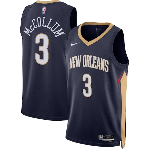 Bellissimo Attraente Delizioso C.J. McCollum New Orleans Pelicans Nike Unisex Swingman Jersey Icon Edition Navy per gli appassionati
