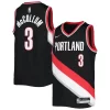 Stupendo Duraturo C.J. McCollum Portland Trail Blazers Nike Youth 2021/22 Diamond Swingman Jersey Icon Edition Black per gli appassionati