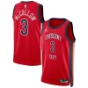 Prestigioso CJ McCollum New Orleans Pelicans Jordan Brand Unisex Swingman Jersey Statement Edition Red per gli appassionati
