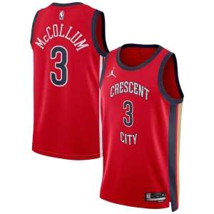 Cool CJ McCollum New Orleans Pelicans Jordan Brand Unisex Swingman Jersey Statement Edition Red per gli appassionati