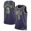 Bellissimo Magnifico Prestigioso CJ McCollum New Orleans Pelicans Nike Unisex 2024/25 Swingman Player Jersey City Edition Purple per gli appassionati
