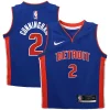 Comodo Accattivante Cade Cunningham Detroit Pistons Nike Toddler Swingman Player Jersey Icon Edition Blue per gli appassionati