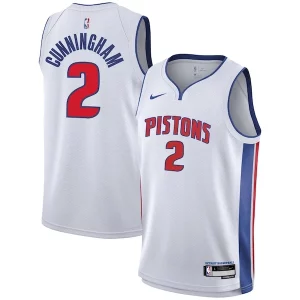 Pratico Cade Cunningham Detroit Pistons Nike Youth Swingman Jersey Association Edition White per gli appassionati
