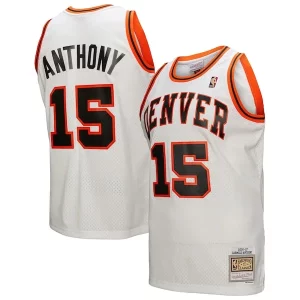 Attraente Lussuoso Carmelo Anthony Denver Nuggets 2006/07 Swingman Jersey White per gli appassionati