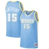 Eccezionale Carmelo Anthony Denver Nuggets Hardwood Classics Swingman Jersey Light Blue per gli appassionati