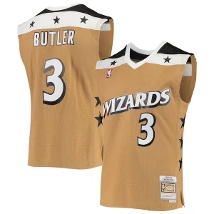 Robusto Meraviglioso Cool Caron Butler Washington Wizards 2001/02 Hardwood Classics Swingman Jersey Gold per gli appassionati
