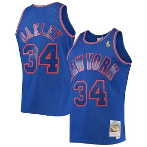 Sofisticato Elegante Cool Charles Oakley New York Knicks 1996/97 Hardwood Classics Swingman Jersey Blue per gli appassionati