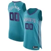 Bellissimo Comodo Raffinato Charlotte Hornets Jordan Brand Authentic Custom Jersey Teal Icon Edition per gli appassionati