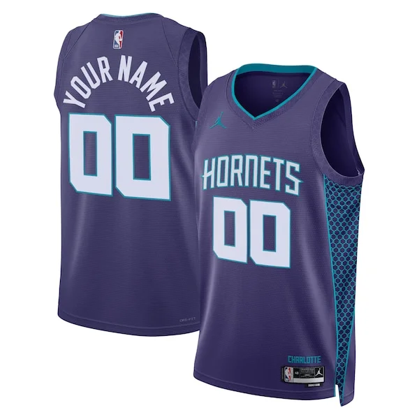 Versatile Charlotte Hornets Jordan Brand Unisex 2022/23 Swingman Custom Jersey Statement Edition Teal per gli appassionati
