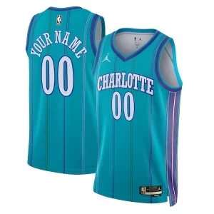 Cool Fantastico Charlotte Hornets Jordan Brand Unisex 2023/24 Custom Swingman Jersey Classic Edition Teal per gli appassionati