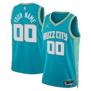Delizioso Elegante Charlotte Hornets Jordan Brand Unisex 2023/24 Custom Swingman Jersey Teal City Edition per gli appassionati