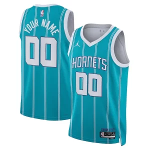 Ottimo Fantastico Carino Charlotte Hornets Jordan Brand Unisex Swingman Custom Jersey Teal Icon Edition per gli appassionati