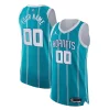 Accattivante Raffinato Charlotte Hornets Nike 2021/22 Diamond Swingman Authentic Custom Jersey Icon Edition Teal per gli appassionati