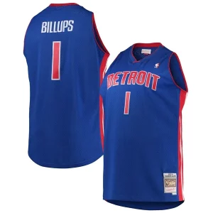 Duraturo Chauncey Billups Detroit Pistons 2003/04 Big & Tall Hardwood Classics Swingman Jersey Blue per gli appassionati
