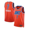 Fantastico Duraturo Elegante Chet Holmgren Oklahoma City Thunder Jordan Brand Unisex Swingman Jersey Statement Edition Orange per gli appassionati