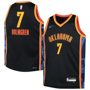 Ottimo Gorgeous Fascinante Chet Holmgren Oklahoma City Thunder Nike Youth 2024/25 Swingman Player Jersey City Edition Black per gli appassionati