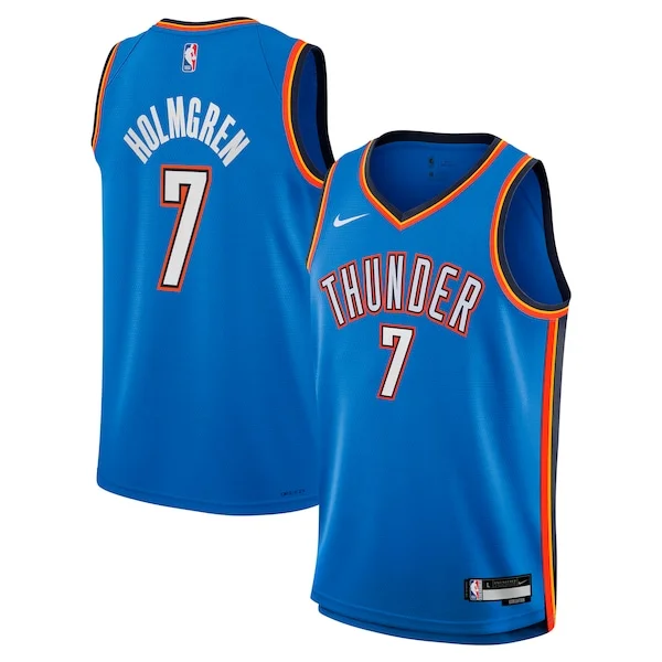 Moderno Gorgeous Versatile Chet Holmgren Oklahoma City Thunder Nike Youth Swingman Jersey Icon Edition Blue per gli appassionati