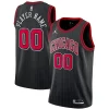Prestigioso Chicago Bulls Jordan Brand Swingman Custom Jersey Statement Edition Black per gli appassionati