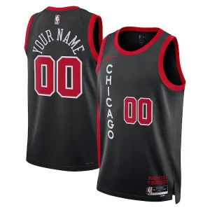 Cool Chicago Bulls Nike Unisex 2023/24 Custom Swingman Jersey Black City Edition per gli appassionati