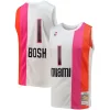 Incantevole Fascinante Chris Bosh Miami Heat 2001/02 Hardwood Classics Swingman Jersey White per gli appassionati