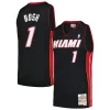 Ottimo Accattivante Chris Bosh Miami Heat 2012/13 Hardwood Classics Swingman Jersey Black per gli appassionati