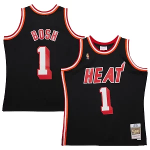 Cool Chris Bosh Miami Heat 2013/14 Hardwood Classics Swingman Jersey Black per gli appassionati
