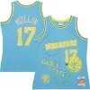 Ottimo Elegante Chris Mullin Golden State Warriors 1993/94 Swingman Sidewalk Sketch Jersey Light Blue per gli appassionati