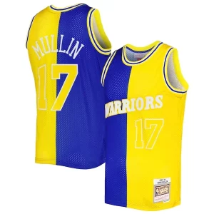 Fascinante Chris Mullin Golden State Warriors Hardwood Classics 1993/94 Split Swingman Jersey Royal/Gold per gli appassionati