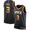 Fascinante Versatile Pratico Chris Paul Phoenix Suns Jordan Brand Unisex Swingman Jersey Statement Edition Black per gli appassionati