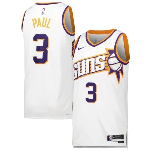 Classico Versatile Chris Paul Phoenix Suns Nike Unisex Swingman Jersey Association Edition White per gli appassionati