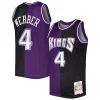 Versatile Fascinante Chris Webber Sacramento Kings Hardwood Classics 2000/01 Split Swingman Jersey Purple/Black per gli appassionati
