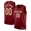 Prestigioso Cleveland Cavaliers Nike Unisex Swingman Custom Jersey Burgundy Icon Edition per gli appassionati