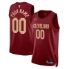 Pratico Cool Cleveland Cavaliers Nike Unisex Swingman Custom Jersey Burgundy Icon Edition per gli appassionati