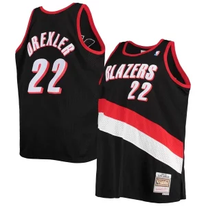 Resistente Sofisticato Classico Clyde Drexler Portland Trail Blazers 1991/92 Big & Tall Hardwood Classics Swingman Jersey Black per gli appassionati