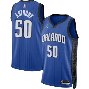 Magnifico Raffinato Elegante Cole Anthony Orlando Magic Jordan Brand Unisex Swingman Jersey Statement Edition Blue per gli appassionati