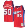 Bellissimo Corey Maggette LA Clippers 2001/02 Hardwood Classics Swingman Jersey Red per gli appassionati