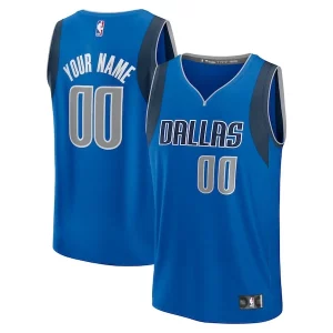 Carino Dallas Mavericks Youth Custom Fast Break Jersey Blue Icon Edition per gli appassionati