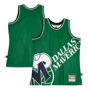Duraturo Trendy Accattivante Dallas Mavericks Hardwood Classics Blown Out Fashion Jersey Green per gli appassionati