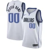 Comodo Magnifico Gorgeous Dallas Mavericks Nike 2020/21 Swingman Custom Jersey Association Edition White per gli appassionati