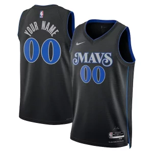 Carino Fascinante Prestigioso Dallas Mavericks Nike Unisex 2023/24 Custom Swingman Jersey Black City Edition per gli appassionati
