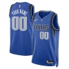 Classico Dallas Mavericks Nike Unisex Swingman Custom Jersey Blue Icon Edition per gli appassionati
