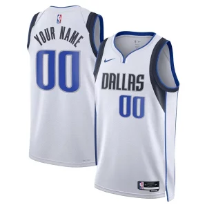 Attraente Dallas Mavericks Nike Unisex Swingman Custom Jersey White Association Edition per gli appassionati